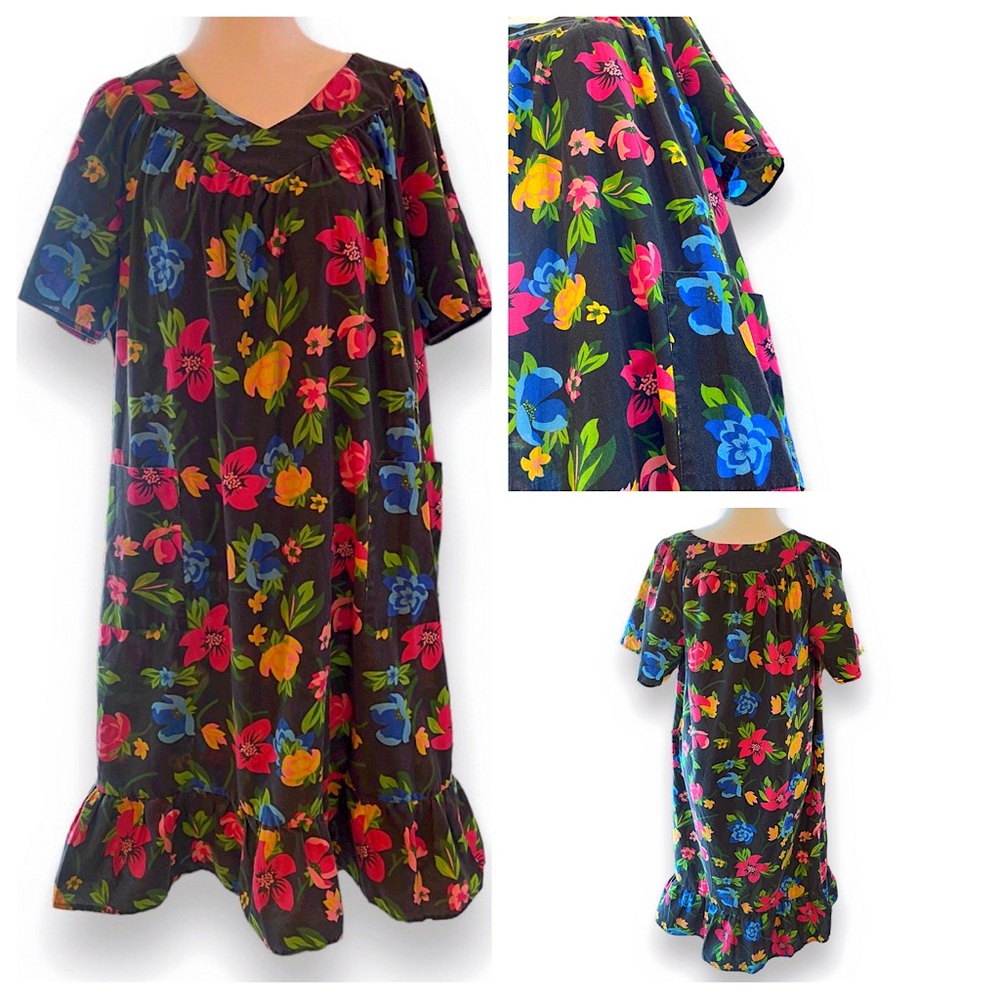 VTG Floral Pattern House Dress | PS